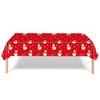 Nuevo mantel desechable para fiestas navideñas con temática de Papá Noel y muñeco de nieve, mantel decorativo para fiestas.