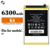 Adequado para bateria de telefone Oukitel K6, novo, placa de circuito durável, grande capacidade de 6300mAh, atacado de fábrica, comércio exterior