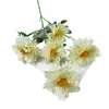 5 Crisantemos Salvajes Pequeños Simulados Navidad Boda Hogar Boda Transfronteriza Exhibición de Pared de Flores Manojos Grandes de Flores Artificiales en Múltiples Colores para Elegir