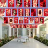 Novo Estilo Bandeirolas de Casamento Fitas Decoração Festiva para Cena de Casamento Atmosfera Decoração Quintal Caminho Cenário Fitas de Personagem