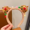 Faixa de cabelo feminina para lavar o rosto 2024 Novo outono e inverno Bonito urso Headband Faixa de cabelo Grampos de cabelo Acessórios para o cabelo Headwear de pelúcia