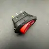 Interruptor Rojo Ovalado Grande de 42*26 mm Adecuado para Calentadores Eléctricos, Planchas de Vapor para Ropa, Tetera Kcd3 de Dos Velocidades de Tres Pines