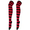 Medias Medias Transfronterizas Medias de Tres Rayas Tubo Largo Calcetines por Encima de la Rodilla Estilo Académico Baile de Actuación Calcetines de Algodón para Mujer