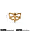 Conector de colgante chapado en acero inoxidable 18K, colgante vintage hueco con forma de corazón y gota de agua, accesorios para pendientes DIY para hacer