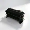 Condensador de aletas de alumínio com tubo de cobre anticorrosivo preto, evaporador de aletas resfriado a ar, trocador de calor de refrigeração industrial não padronizado