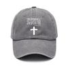 Cross-border Algodão Lavado Chapéu Impresso Old Torre Hat Masculino Comércio Exterior Retrô Baseball Cap Explosões Soft Top Sun Hat