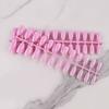 Novo Curto Ballet Brilhante Manicure Adesivo de Unha Adesivo de Unha Vestível Adesivo de Unha Acabado Cor Pura Adesivo de Unha Postiça Pode Ser Personalizado