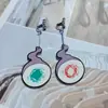 Comercio Exterior Más Vendido Creativo Acrílico Animación Periférico Joyería Versátil Accesible Lujo Exquisito Círculo Pendientes Sencillo