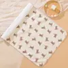Almohadilla de Diafragma para Bebé Impermeable Lavable Infantil Anti-mojado Cama Antideslizante Bebé Transpirable Gasa de Algodón Sábana de Cama Tamaño Grande