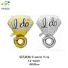 Globo de película de aluminio con anillo decoración de boda boda boda sala de bodas lugar San Valentín propuesta de anillo de diamante bola de papel de aluminio