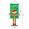 Banderas colgantes navideñas transfronterizas nuevas, decoraciones festivas, accesorios para fiestas, pancartas de tela con estampado de dibujos animados creativos y telas de fondo
