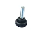 Fornecimento de Fábrica 19mm-m6 Galvanizado Plástico PP Móveis Pé Ajustável Pé Reto Pé Plástico Pé Plástico Ajustável