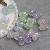 Ding Yi Guangyu Pintura al Óleo Lazo Luna Fría Resina Electrochapada Perlas con Agujero Pasante Perlas Sueltas Accesorios para Cadena de Teléfono DIY