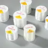 Hilo Elástico de Cristal 100m Blanco Transparente Hilo para Abalorios DIY Alta Elasticidad Hilo Elástico Resistente al Desgaste Hilo para Manualidades Cordón para Pulseras