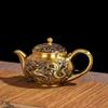 Bule de cobre Copo de vinho pequeno de cobre Chá doméstico Gota de água Pote de vinho Cobre Artesanato semi-artesanal Ornamentos Latão Único Pote