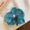 Horquilla de flor de phalaenopsis de tela de seda súper hada, colección de horquillas, sentido de atmósfera, película fotográfica, clip para flequillo, adorno para la cabeza de vacaciones junto al mar para mujeres