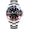 Popular Serie Anillo de Coca-Cola Submarinista Moda Automático Mecánico Reloj para Hombre 827