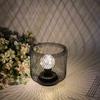 Lâmpada de mesa decorativa atacado artesanato de ferro personalizado serigrafia luz noturna LED transfronteiriça estilo nórdico industrial tipo gaiola de pássaro