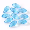 Venta Directa de Fábrica 6X12 Colgante de Gota de Agua de Vidrio Cosido a Mano Cuentas Accesorios para Joyería DIY Cuentas de Gota de Agua con Agujero Horizontal de Cristal