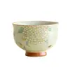 Taza de Té Kung Fu Bordada con Flor de Hortensia de Ceniza Vegetal Estilo Chino, Taza Maestra de Cerámica Hecha a Mano, Taza de Degustación de Té Doméstica Estilo Chino, Regalo de Vacaciones
