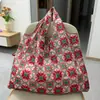 2025 Nueva Bolsa de Compras Plegable Tela Floral Portátil Poliéster Tote Bolsa de Almacenamiento Gran Capacidad Bolsa para la Compra del Supermercado Venta al por Mayor