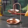 Cesta de Frutas Multifuncional de Camada Dupla Moderna Nórdica, Bandeja de Mesa de Centro, Bandeja de Frutas Secas, Bandeja de Doces e Lanches de Luxo Leve para Recepção