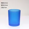 Vaso de Vidrio de Color para Velas con Alto Valor Estético, Recipiente Creativo Hecho a Mano para Velas de Aromaterapia DIY, Vaso Portavelas Espesado con Acabado Mate