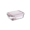 Recipiente de Almacenamiento de Vidrio para Refrigerador y Microondas, Caja de Almacenamiento Sellada de Gran Capacidad, Lonchera para Estudiantes, Lonchera Regalo para Eventos