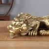 Nuevos Adornos de Tortuga Dragón de Latón y Tortuga Pitón, Artesanías de Escultura de Cobre de Bestias Repelentes al Agua, Artículos Decorativos para Escritorio de Oficina
