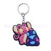 Nuevo Llavero de Stitch Dibujo Animado Lindo Pegamento Suave de PVC Estudiante Bolsa Escolar Colgante DIY Pequeño Regalo Venta Directa de Fábrica