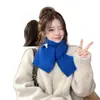 Bufanda de lana nueva estilo coreano de color liso para mujer, otoño e invierno, cálida, combinable, de moda, para estudiantes, de punto, para hombre.