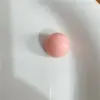 Lindo Crema Colorido Plástico Redondo Cintura Alta Parche de Perlas DIY Funda para Teléfono Móvil Accesorios para Tocados Material Estilo K