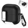 Funda Protectora Todo Incluido con Textura de Cuero y Soporte Adecuada para Huawei Clip2 Estuche para Auriculares Freebudclip2 Bluetooth Funda Suave
