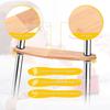 Reposapiés de Asiento de Madera para Niños, Reposapiés para Trona, Reposapiés Ajustable para Bebés y Niños Pequeños, Accesorios para Pies de Sillas de Comedor
