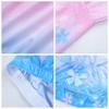 Ropa de ciclismo de otoño para mujer, de manga larga, azul, rosa degradado, transpirable, para exteriores, para ciclismo de montaña y carretera