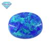 Huagang gem OPAL em forma de ovo sintético OPAL pedra nua anel face artificial OPAL Oval plano OP27