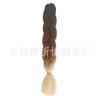 Peluca africana de trenza grande de seda de alta temperatura, trenza jumbo, cabello degradado, fibra química, trenza grande, trenza sucia, cuerda para cabello