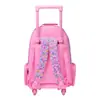 Mochila Escolar Infantil Australiana Smiggle Dibujos Animados Gran Capacidad Multifuncional Mochila con Ruedas Mochila de Arrastre para Estudiante de Primaria