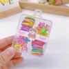 Nueva combinación de pinzas para el pelo de goma para niños, cuerda para la cabeza, pinzas para el pelo de pata pequeña esmeriladas, cuerda para el pelo de bebé, anillo para el pelo de bebé, venta al por mayor