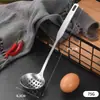 Aço Inoxidável 304 Colher para Fondue Escorredor Doméstico Concha Grande para Sopa Colher para Sopa Colher para Sopa de Mingau Cabo Longo Colher Pequena Concha para Sopa Colher para Sopa
