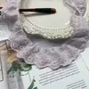 Encaje Bordado de Flor de Tela de Algodón de 4 cm de Ancho para Ropa, Pijamas, Cuello, Puño, Decoración de Borde, Materiales de Decoración Hechos a Mano para Bricolaje