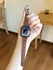 Fivela em U Tira de Couro Genuíno para Cintura Fina Adequada para Apple Watch iWatch 12ª Geração 11/10