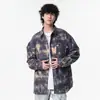 Camisa de Marca de Moda Trendy para Hombre Enbu, Elegante Camisa de Manga Larga Holgada Nueva Versión Coreana Estilo Hong Kong para Hombre