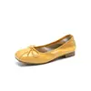 Zapatos de tacón bajo estilo francés con lazo para mujer Zhr, Nuevo modelo de verano 2026, Zapatos cómodos para madres, Zapatos Mary Jane