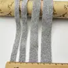 Cinto de Malha Dourado e Prateado Transfronteiriço 1cm-2,5cm Lantejoula Prateada Trama de Cebola Malha Micro-Elástica Acessórios de Vestuário