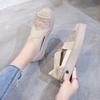 Sandalias Zapatos Planos de Mujer 2020 Verano Nuevo Malla Hueca Tira Cruzada Transpirable Zapatos de Pescador Zapatos de Mujer Embarazada Suela Suave