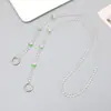 Nuevo Cordón para Teléfono Móvil Largo Corazón con Cuentas Cadena Diagonal Colgante para Bolso Cadena Colgante Personalizada Creativa Joyería Antiperdida para Mujeres