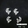 Serie Estrella Luna Cruzada Accesorios para Uñas Pedrería Luna Estrellas 3D Súper Brillantes Circonia Decoración para Uñas DIY Uñas Postizas Decoración