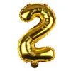 Balões de Folha de Alumínio Digitais Versão Americana 16 polegadas Cor Gradiente Rose Gold Balões de Folha de Alumínio Prata Balões de Aniversário