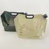 Saída de água tipo torneira 8L bolsa de água para camping ao ar livre personalizada bolsa de água em inglês com bico dobrável bolsa de água portátil
